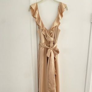 Show Me Your Mumu Samantha Ruffle Wrap Dress, size Large